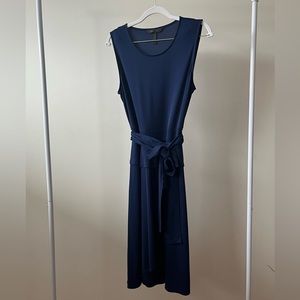 BCBGMazAzria Navy Blue Tie Dress Medium
